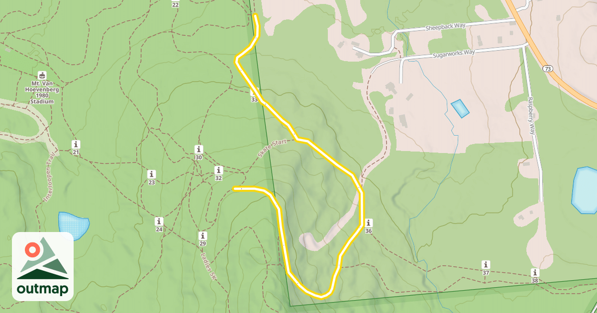 Map of East Mountain Loop
