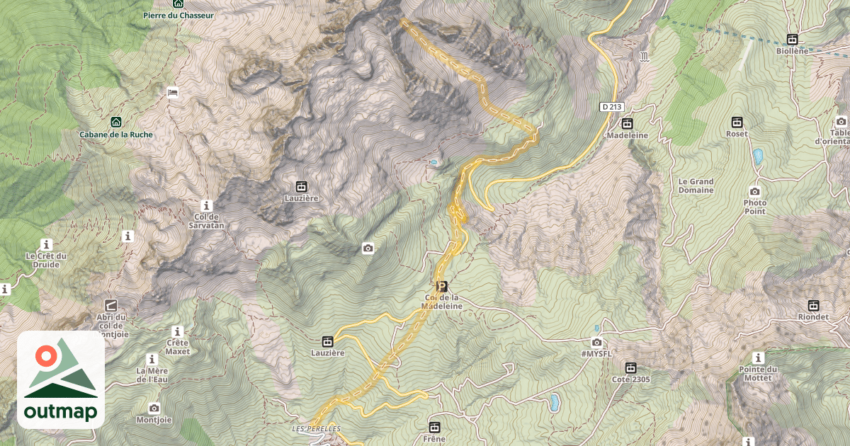 Map of Col Clément — Les Perelles