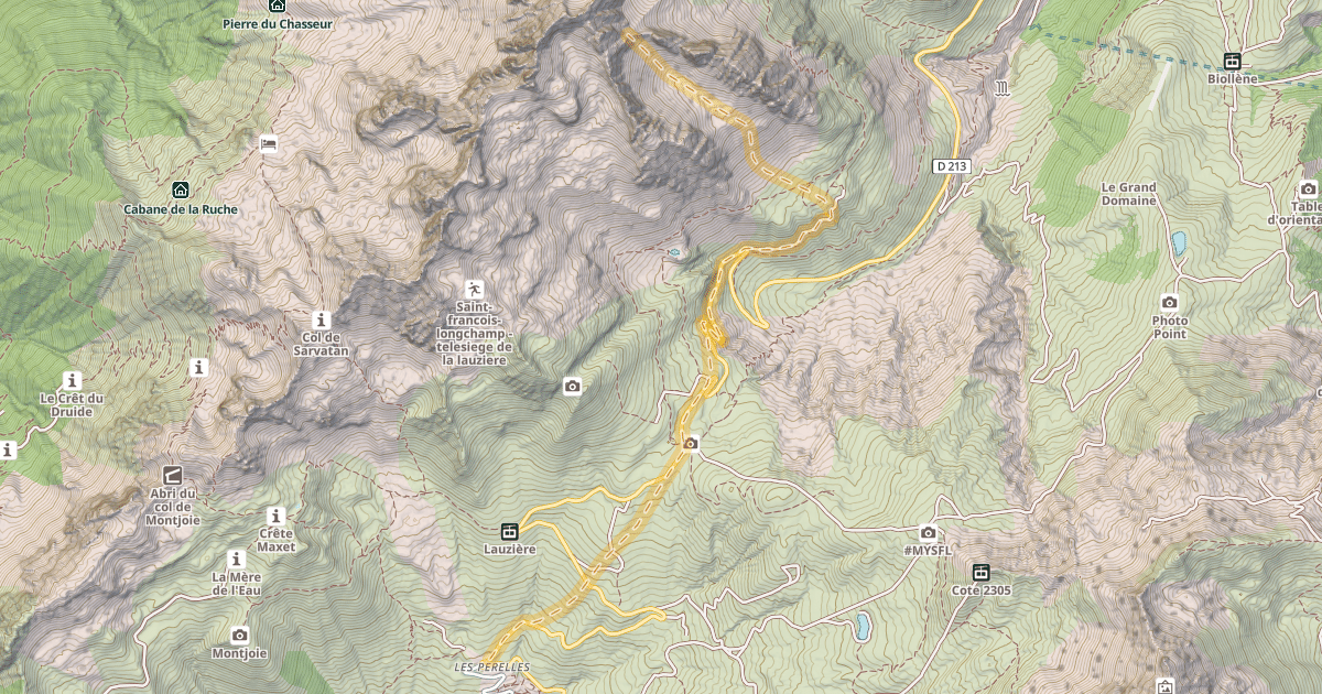 Map preview of Col Clément — Les Perelles