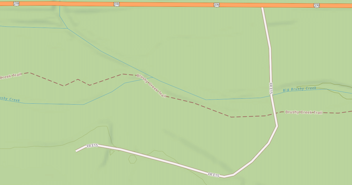 Map preview of UPPER BRUSHY