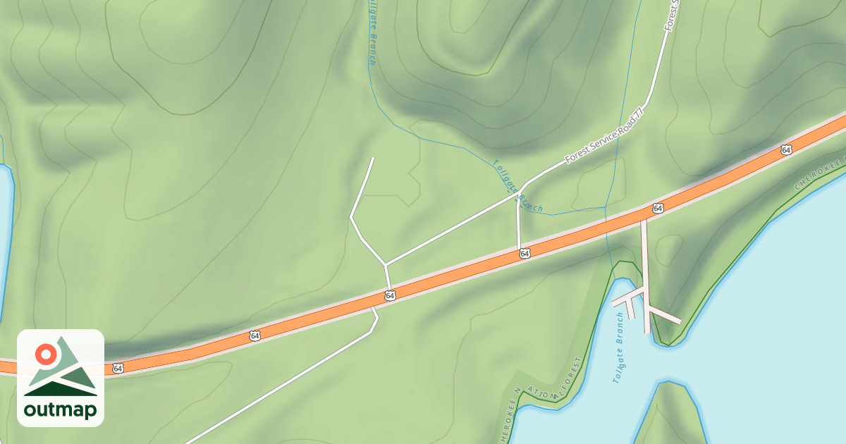Map of OCOEE RANGER OFFICE