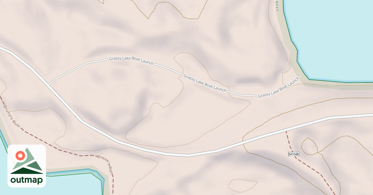 Map of GRASSY LAKE BOAT LAUNCH
