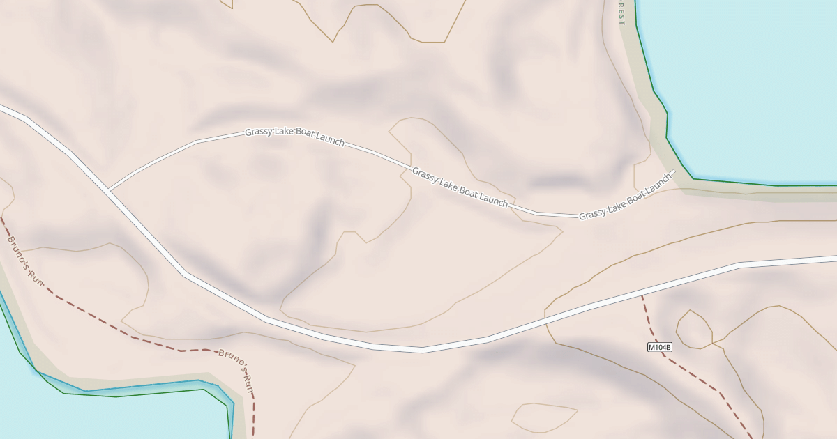 Map preview of GRASSY LAKE BOAT LAUNCH