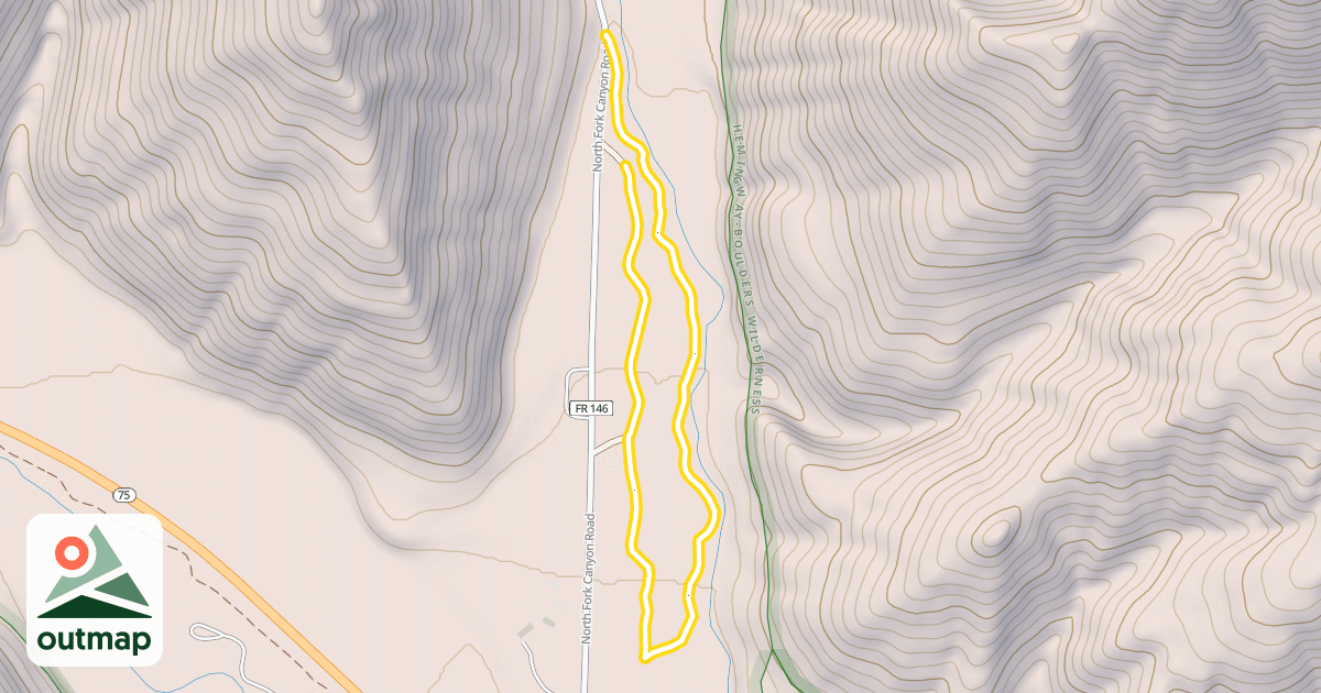 Map of North Fork Loop