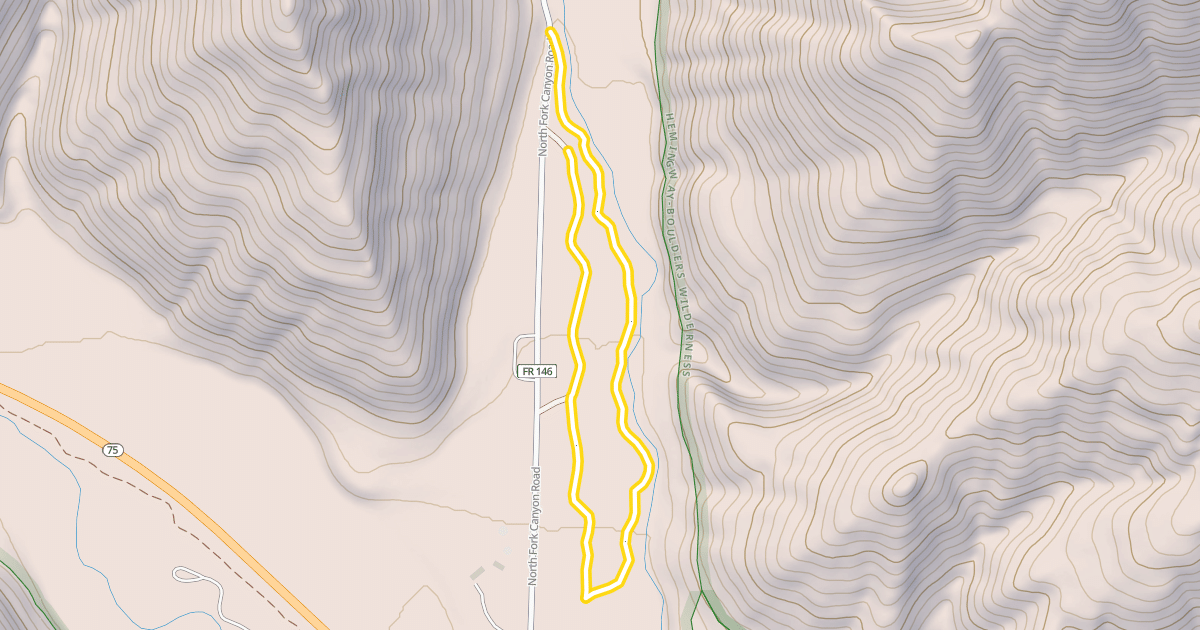 Map preview of North Fork Loop