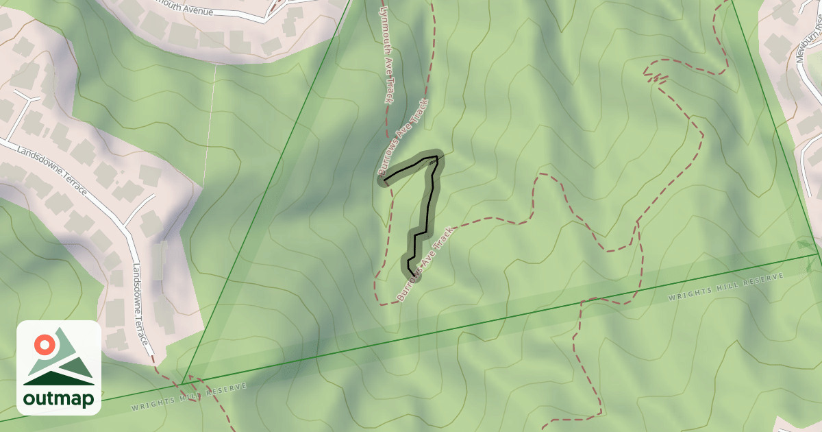 Map of Burrows Ave Track (No. 2)