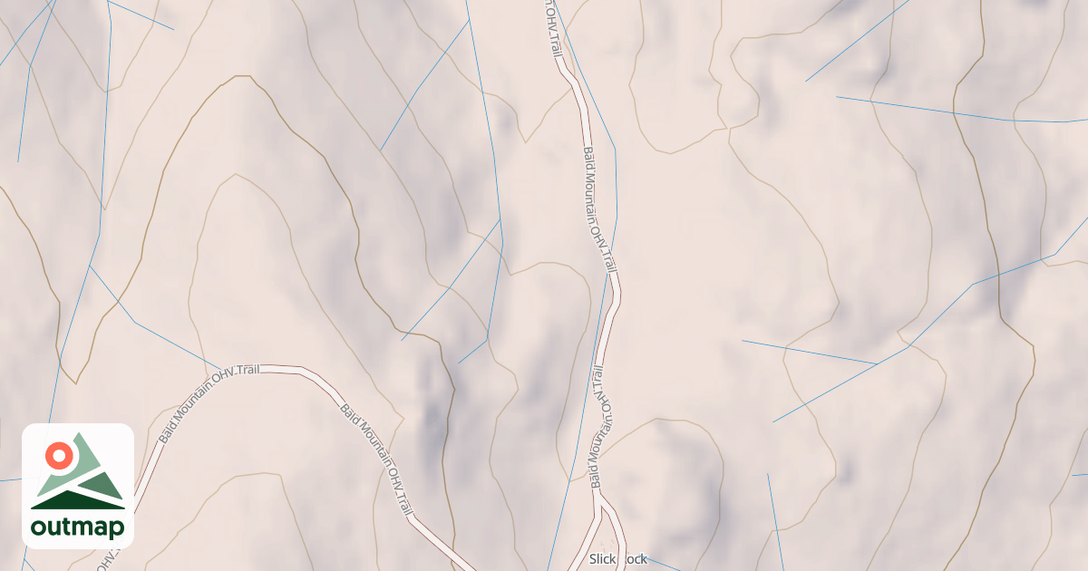 Map of BALD MOUNTAIN T6