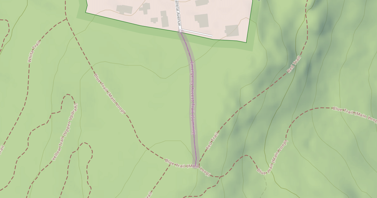 Map preview of Emergency Access Trail (Summit)