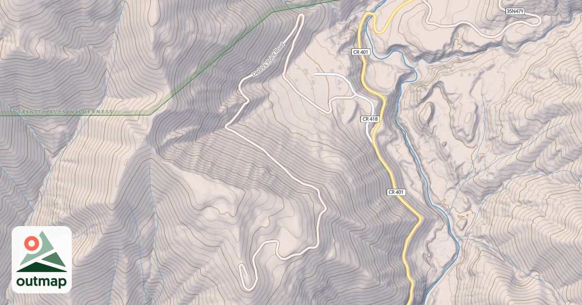 Map of DEDRICK POINT
