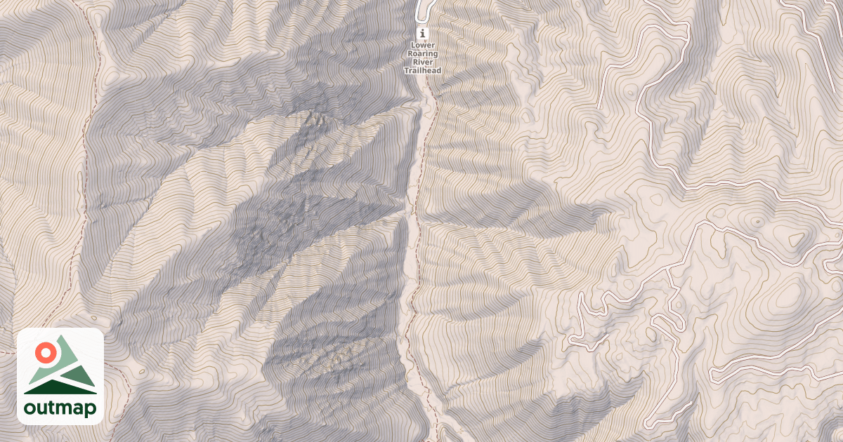 Map of Roaring River