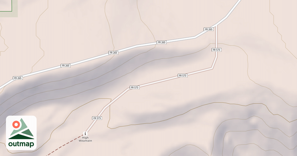 Map of USFS National Forest System Roads {56599B4B-B088-4467-BE27-DB258E3D588C}