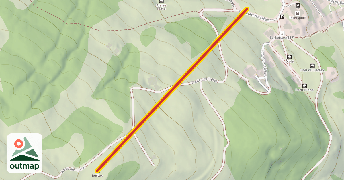 Map of Bettex