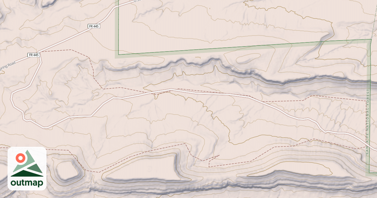 Map of USFS Motor Vehicle Use Map Roads {CDFE6040-E2AA-4A2A-98ED-5F05A781A2F7}