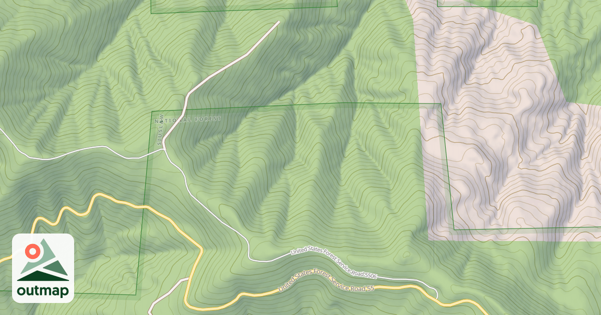 Map of USFS National Forest System Roads {53130828-9A4E-46D4-816C-4A4722769543}