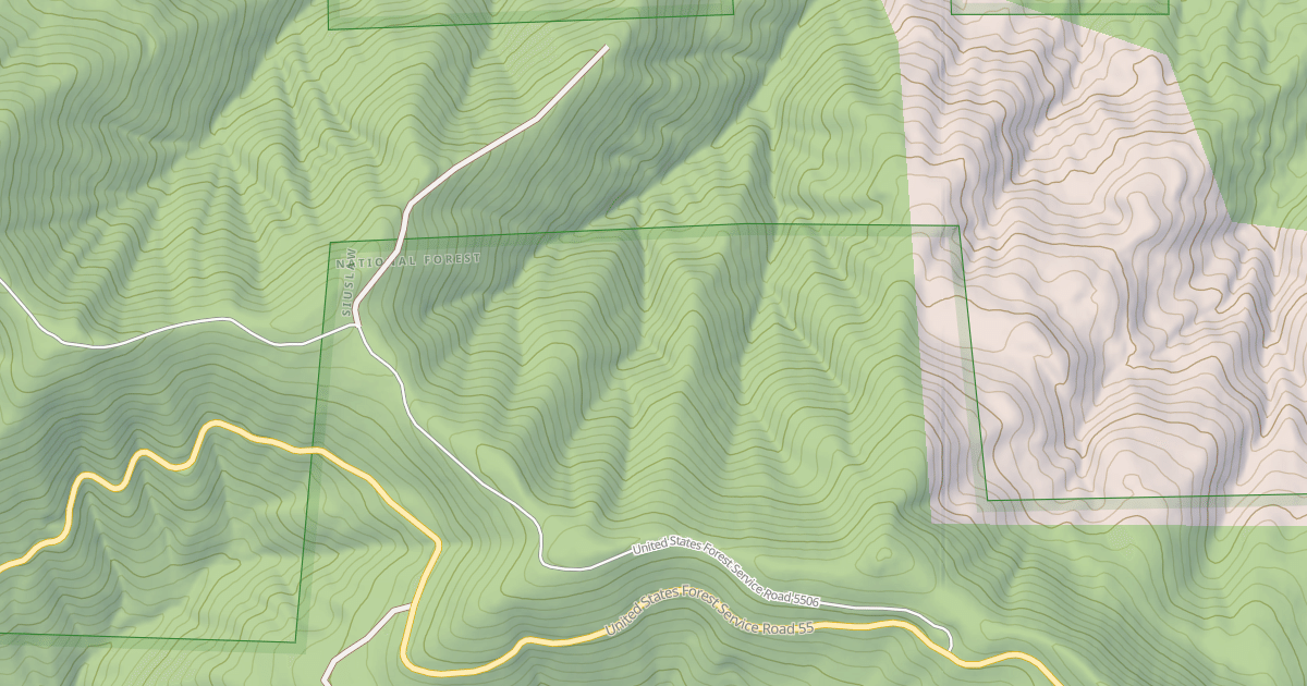 Map preview of USFS National Forest System Roads {53130828-9A4E-46D4-816C-4A4722769543}