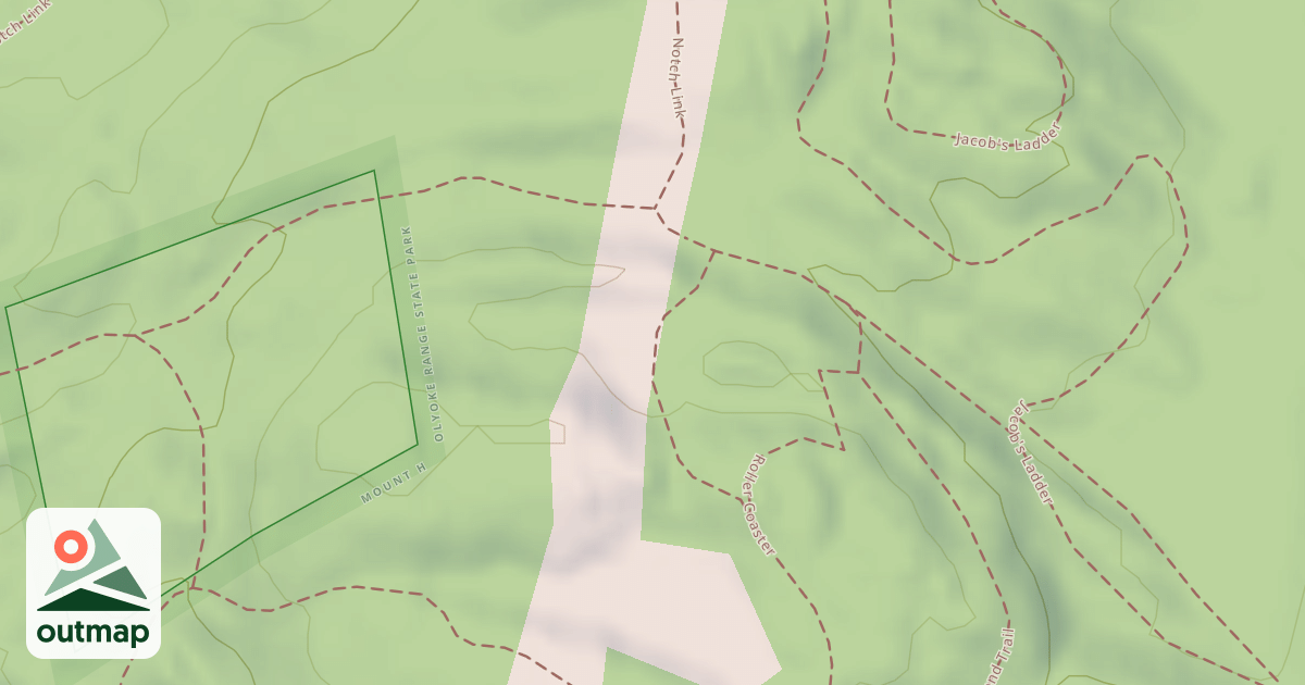 Map of Roller Coaster Trail