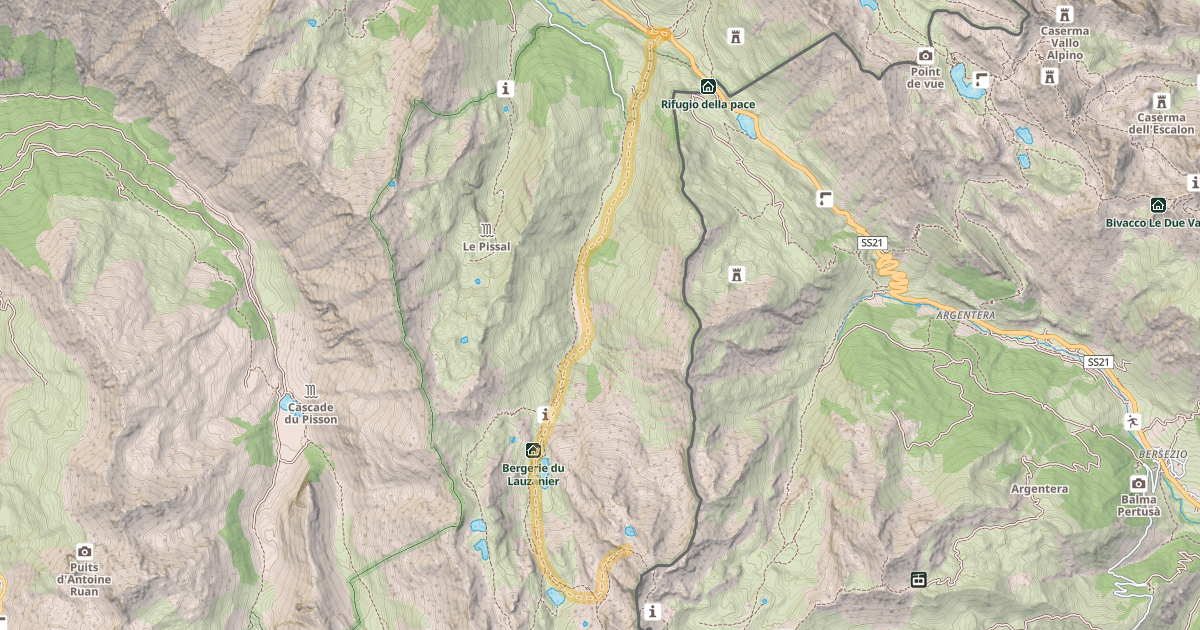 Map preview of Tête de l'Enchastraye — Le Pontet