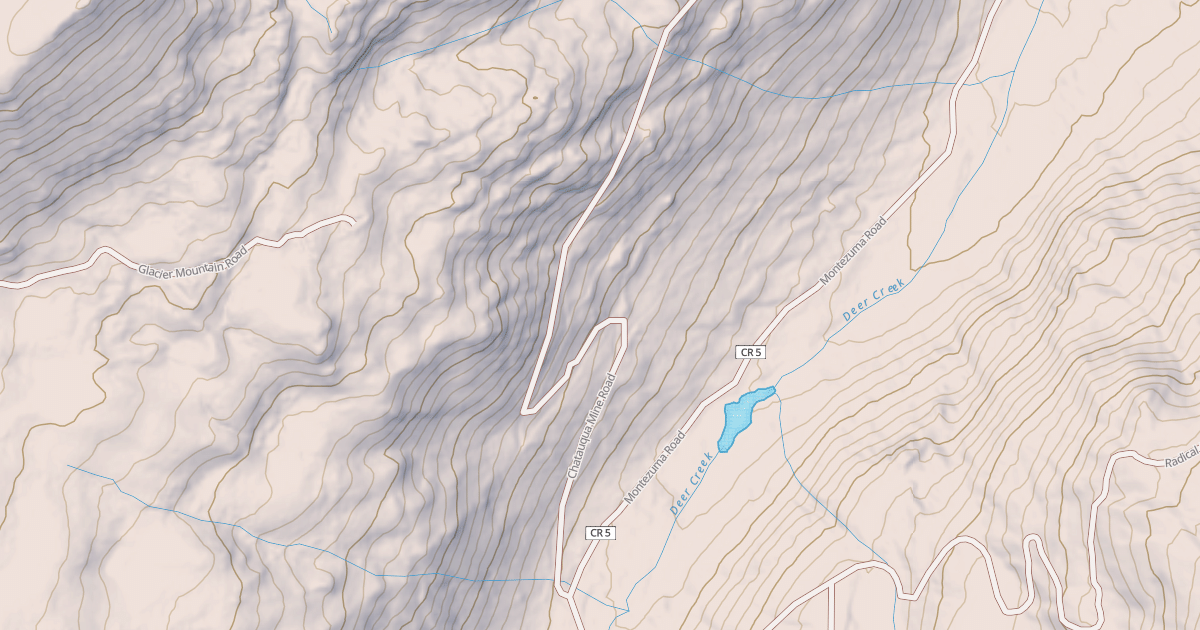 Map preview of CHATAUQUA MINE ROAD