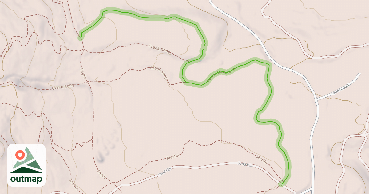 Map of Lower Blackbird