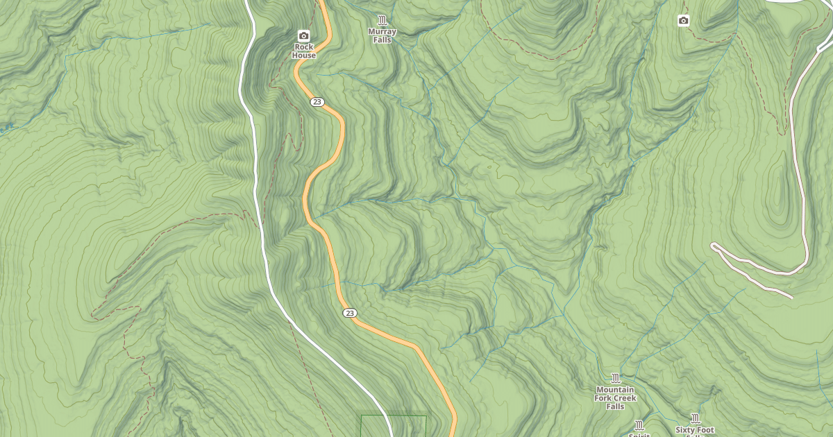 Map preview of USFS Motor Vehicle Use Map Roads {26562F74-7B54-4D26-9C94-3BB3A18F57DF}