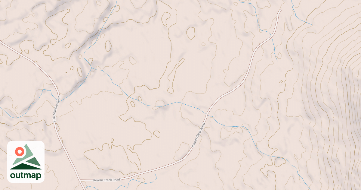 Map of ROWAN CREEK