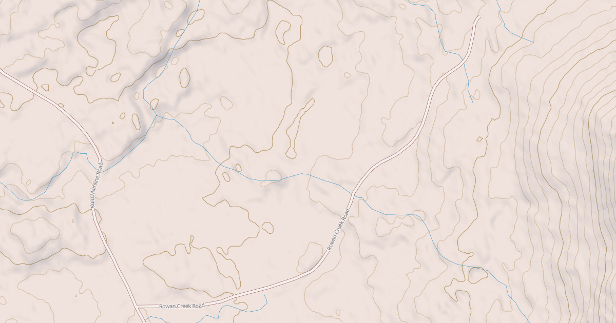 Map preview of ROWAN CREEK