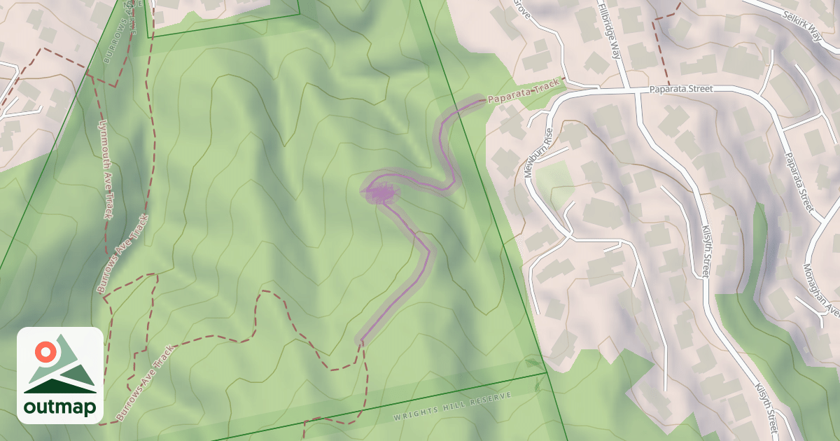 Map of Paparata Track