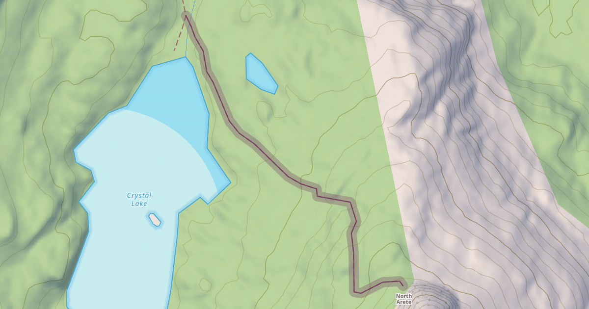 Map preview of Crystal Crag Approach