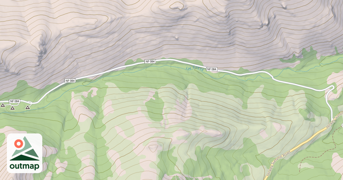 Map of LYE CREEK
