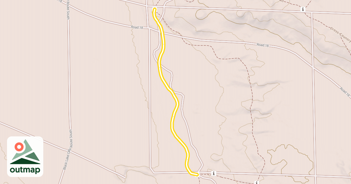 Map of Cross-Country Ski Trail