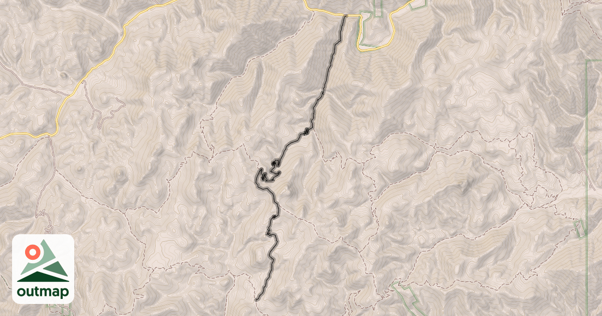 Map of Red Warrior Trail #152