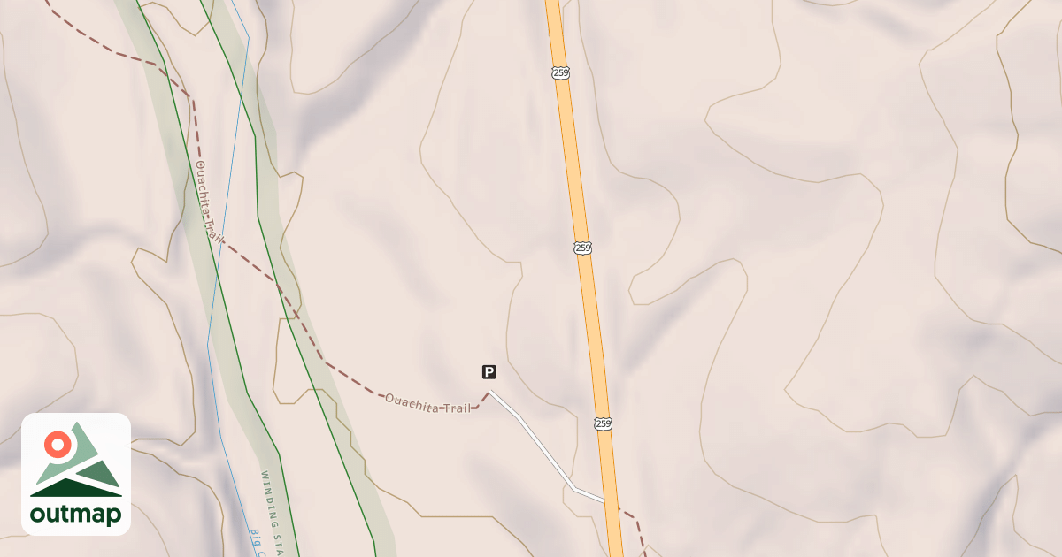 Map of BIG CEDAR TRAILHEAD