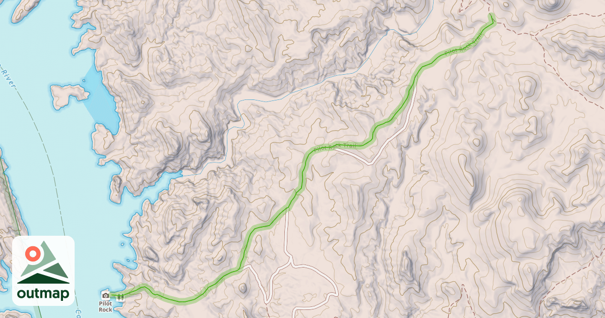 Map of Pilot Rock Trail