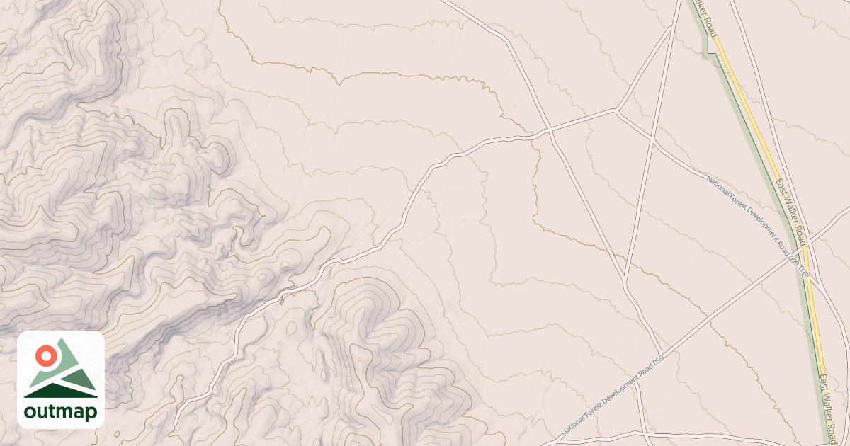 Map of DRAINAGE LINE TRAIL