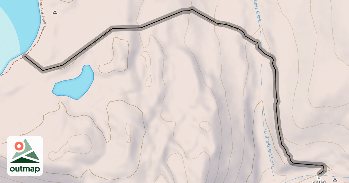 Map of Lost Lake Trail #2