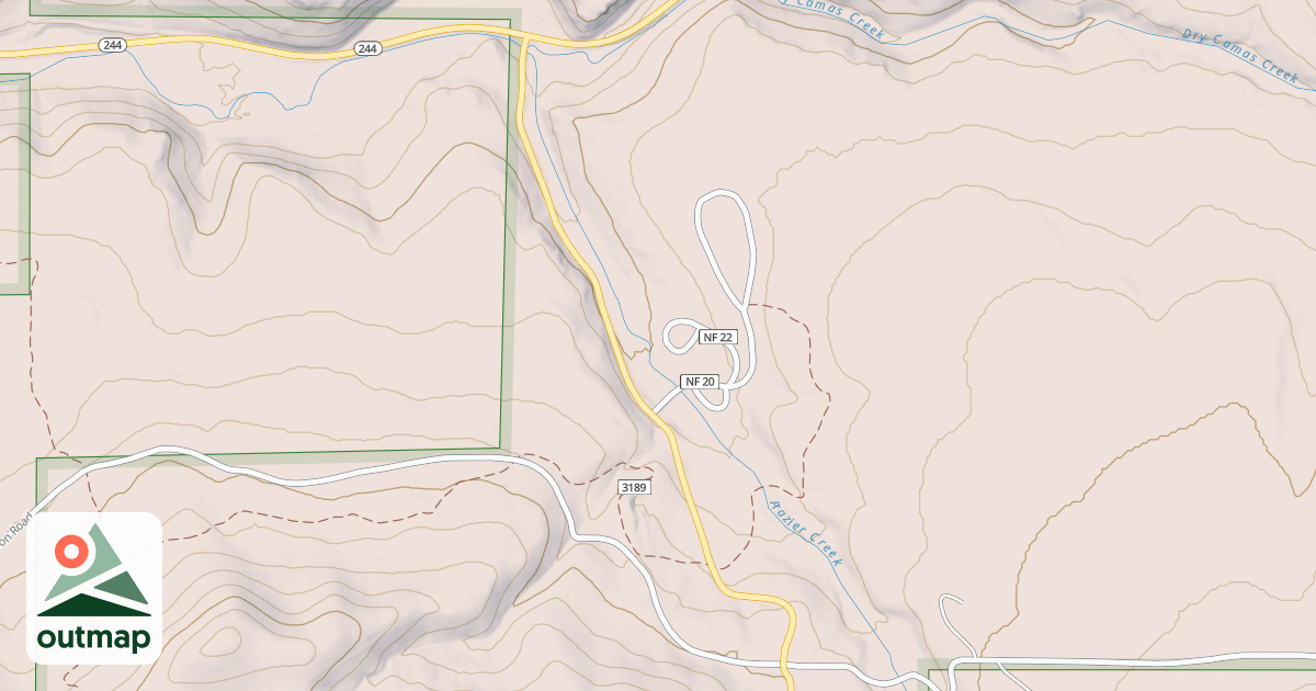 Map of TOWER MTN