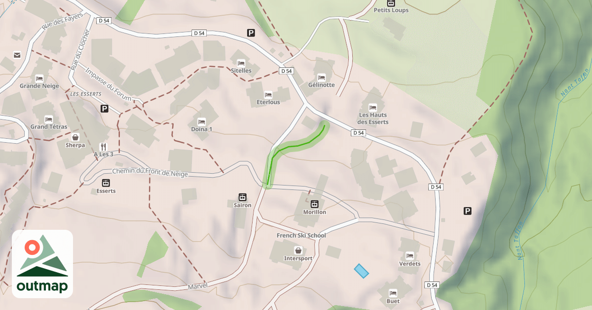 Map of Labérieu