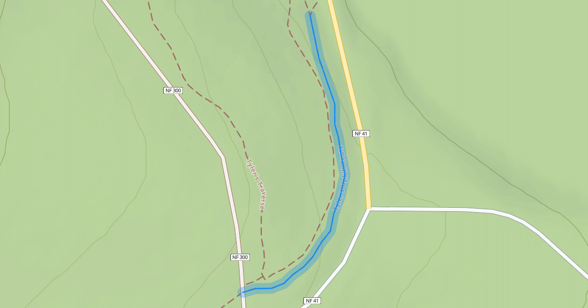 Map preview of Tyler's Uphill Route