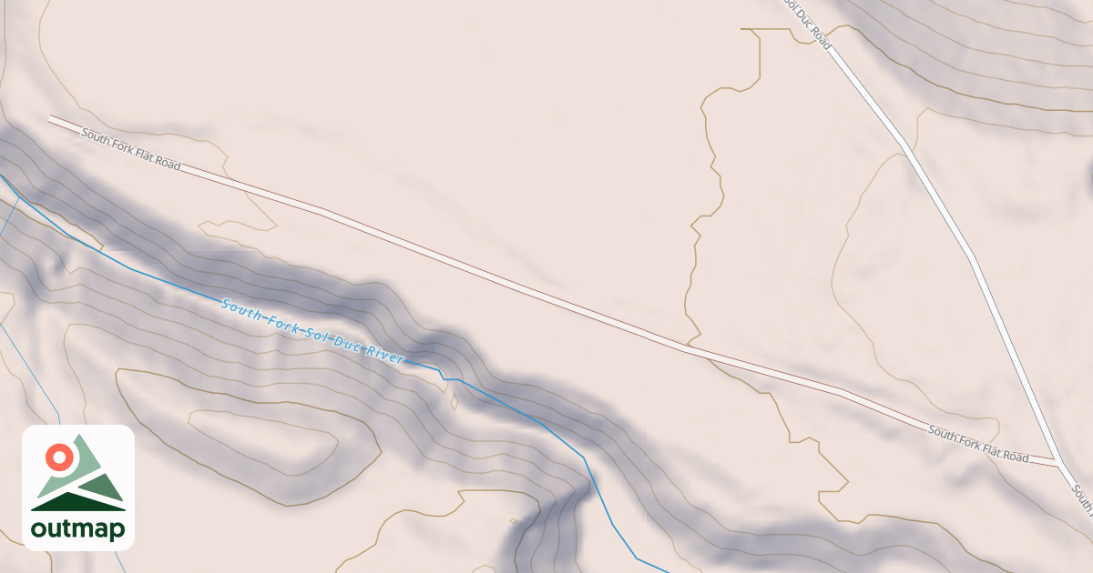 Map of S.FORK FLAT