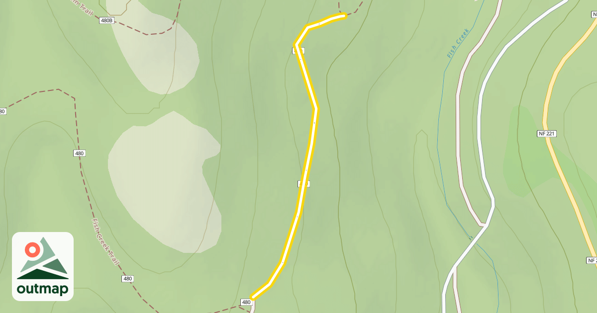 Map of Fish Creek Trail