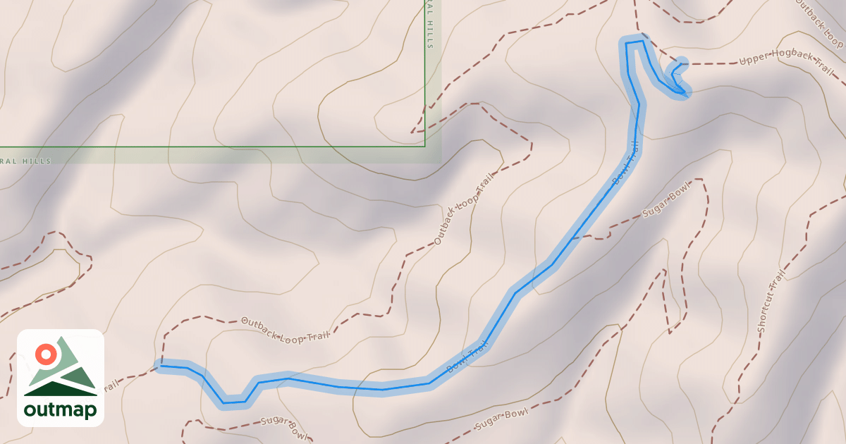 Map of Bowl Trail