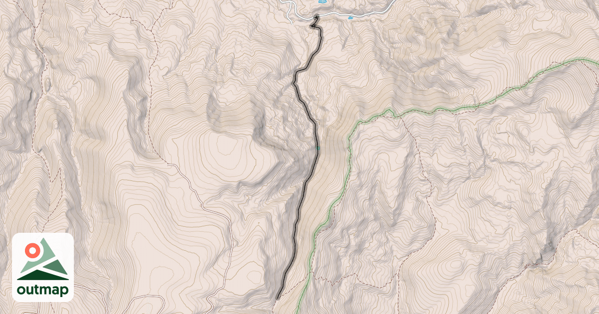 Map of Tank Seven Creek Trail 480