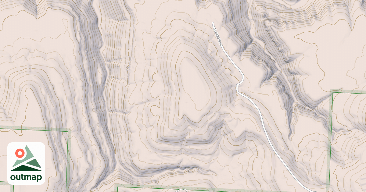 Map of USFS Motor Vehicle Use Map Roads {D31E3730-486A-4A2B-98FB-C3556BD8F0B6}