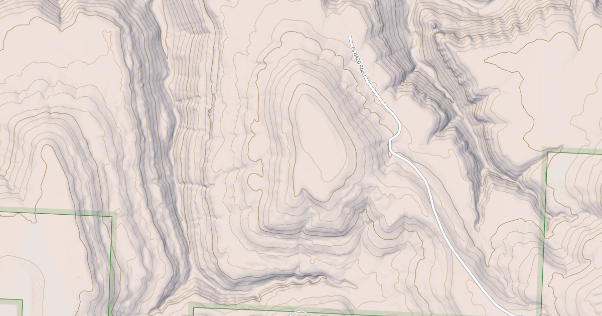 Map preview of USFS Motor Vehicle Use Map Roads {D31E3730-486A-4A2B-98FB-C3556BD8F0B6}