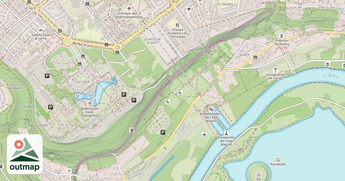 Map of Chemin de la Côte des Pagnes