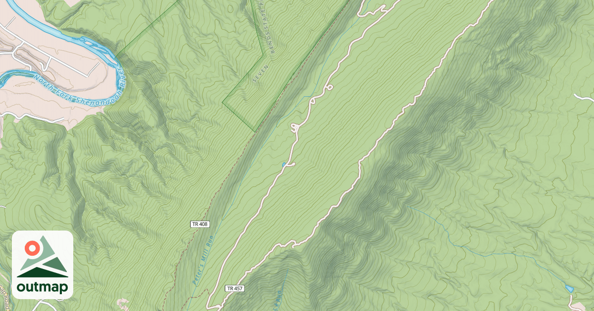 Map of Peters Mill Run