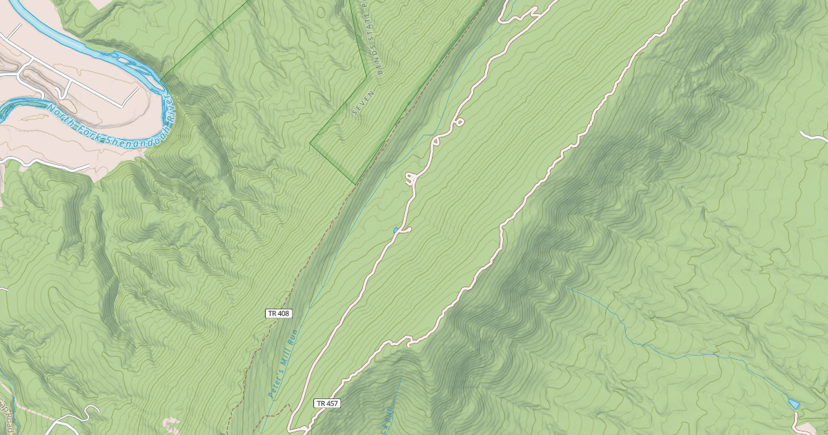 Map preview of Peters Mill Run