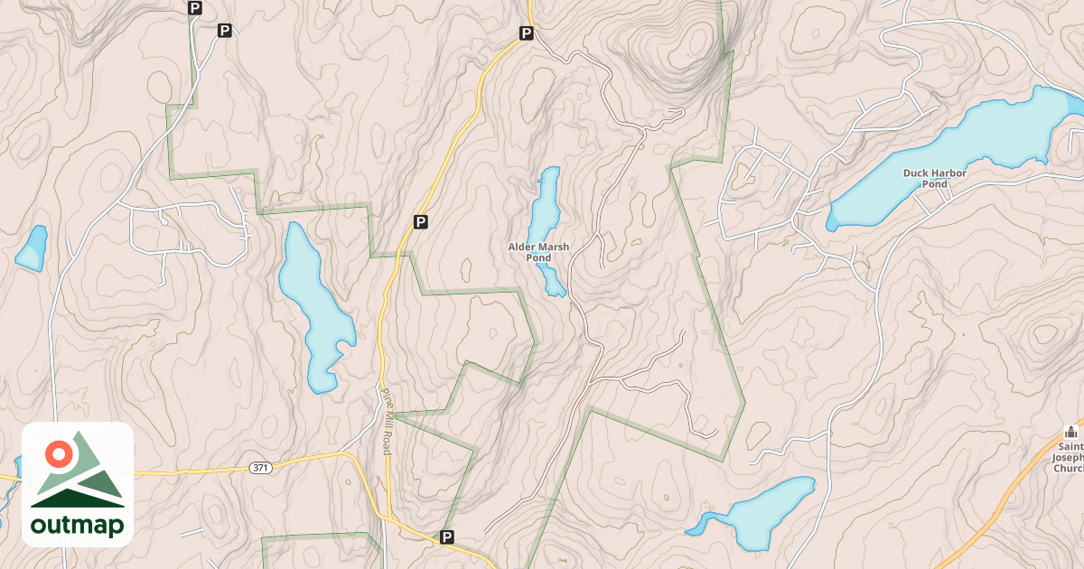 Map of Alder Marsh Road
