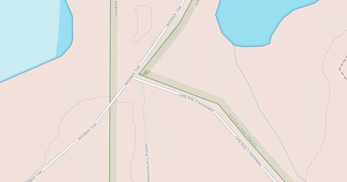 Map preview of LADYBUG TRAIL NORTHWEST