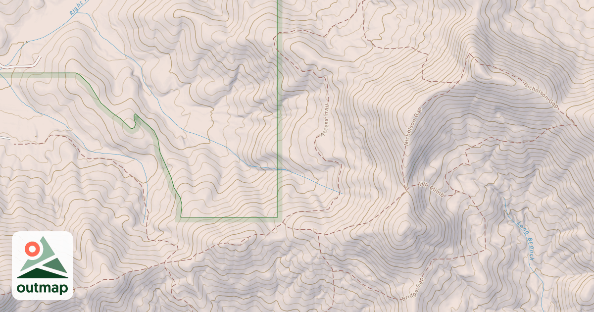 Map of USFS Motor Vehicle Use Map Trails 16845